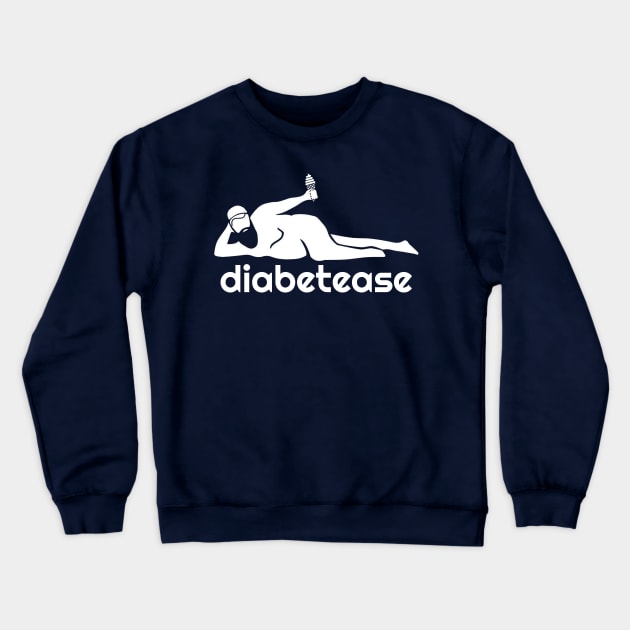 diabetease - real men have curves Crewneck Sweatshirt by INLE Designs